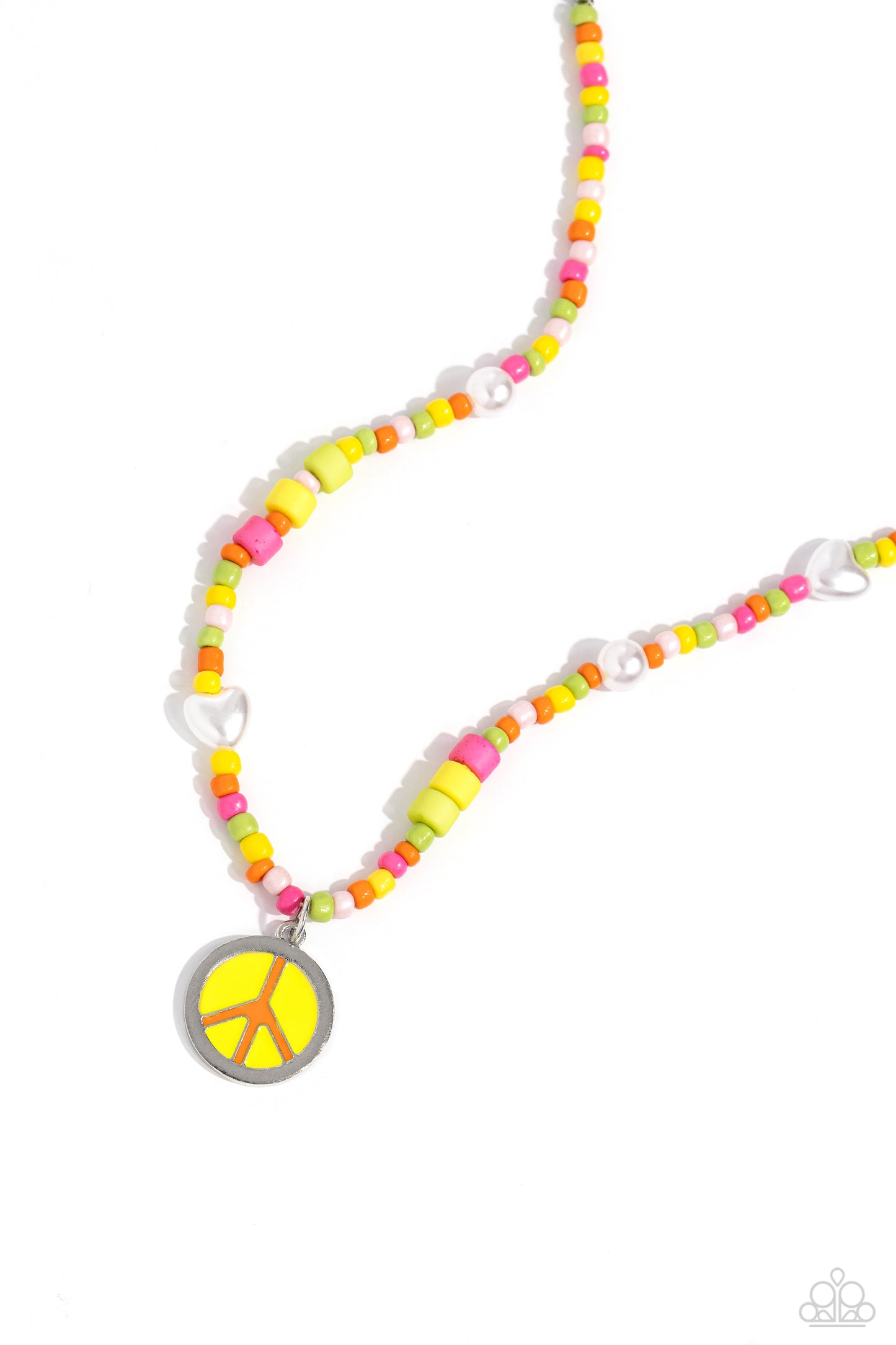 Pearly Possession - Multi Yellow Necklace Set