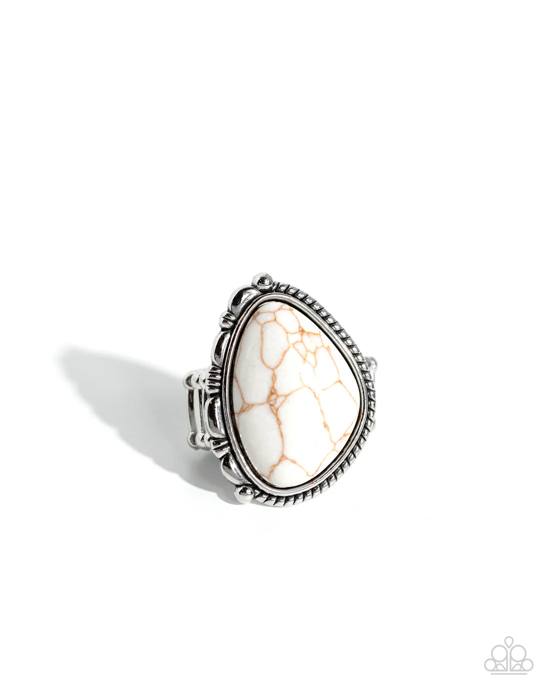 Tundra Rotunda  - White Stone Ring