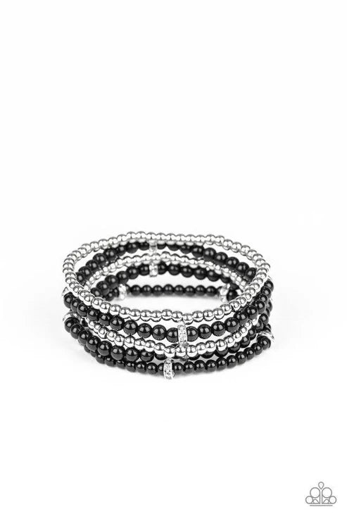 Fiercely Frosted - Black Bracelet