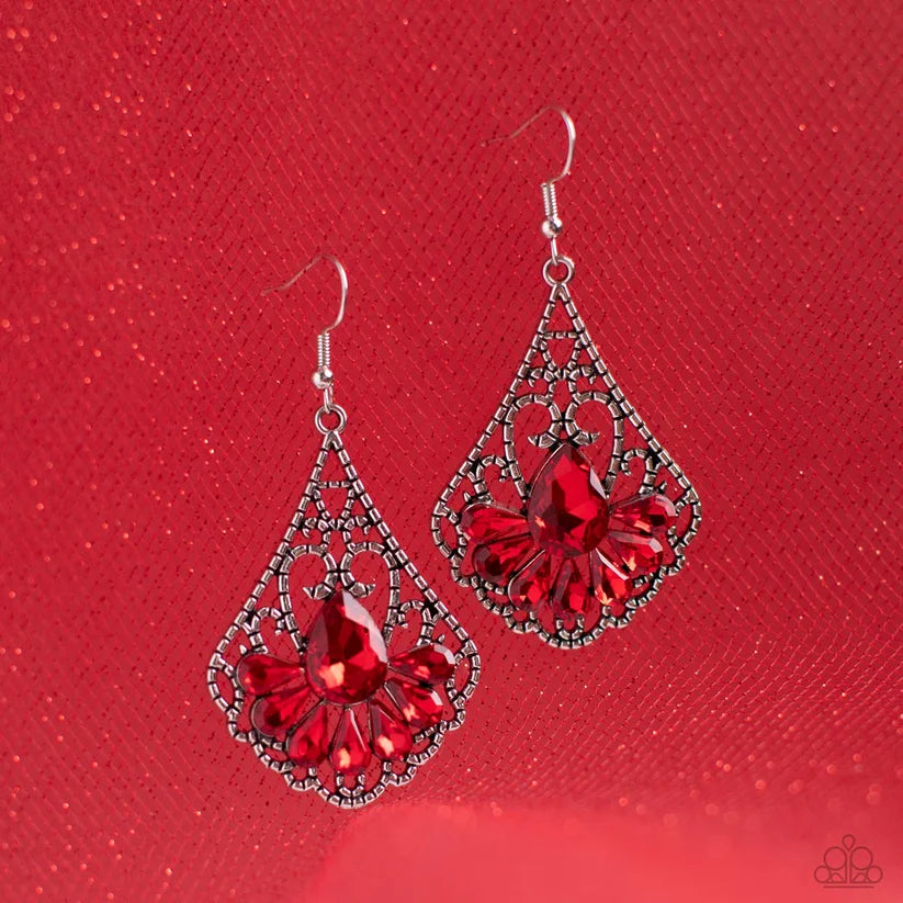 Exemplary Elegance - Red Earrings