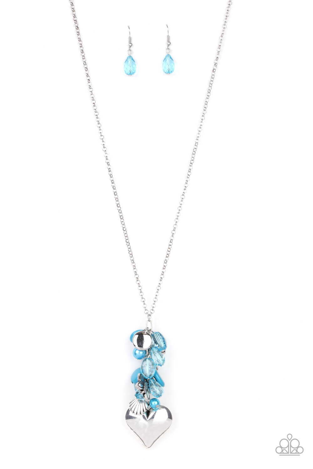 Beach Buzz - Blue Charm Necklace Set - Princess Glam Shop