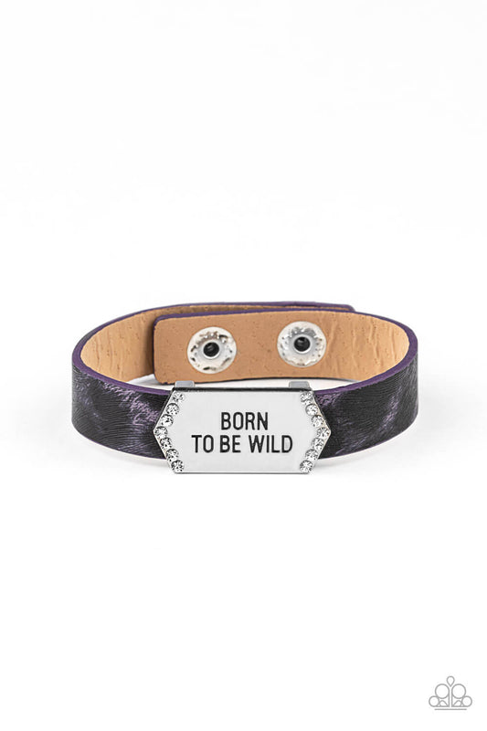 Born To Be Wild - Purple Urban Bracelet - Princess Glam Shop