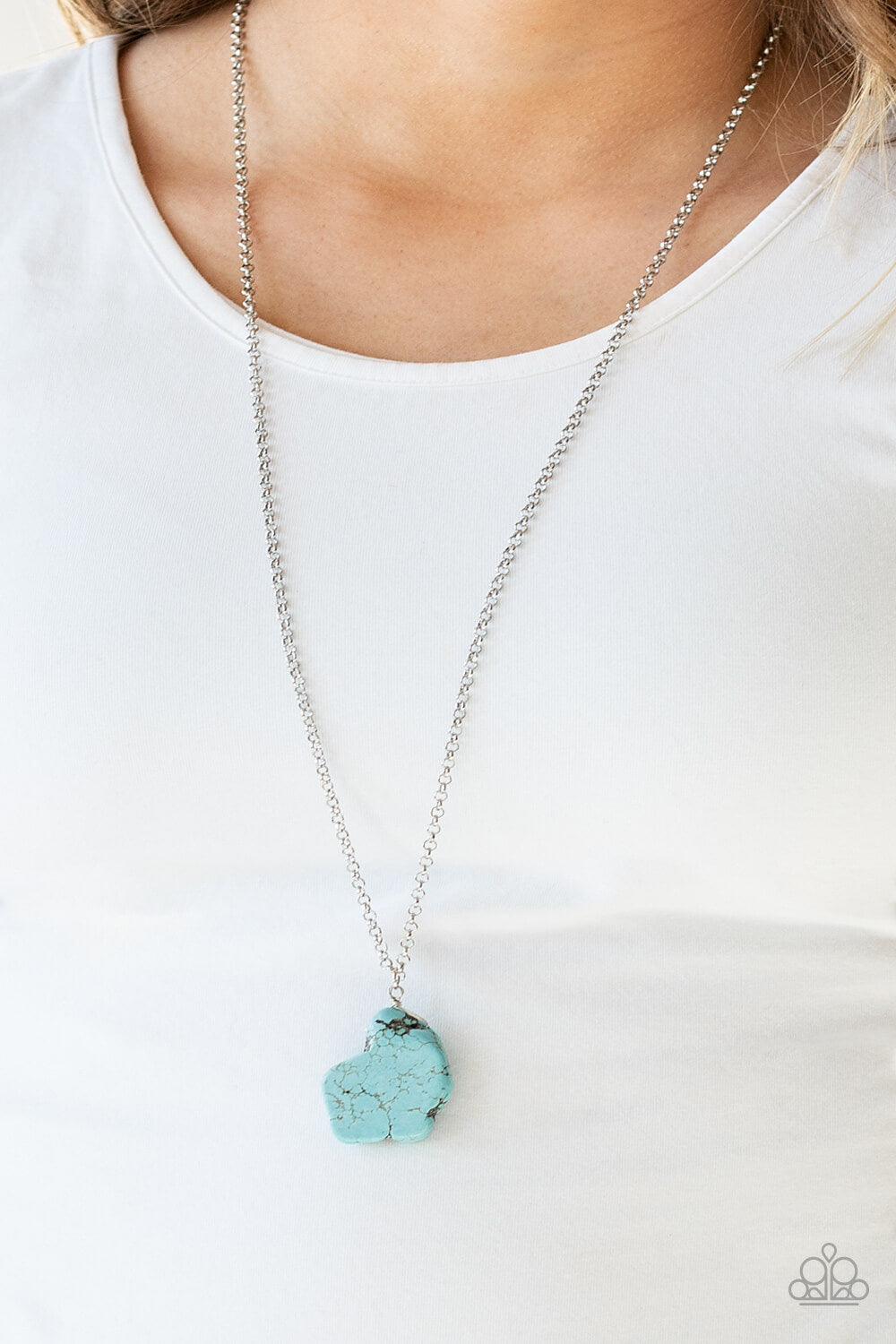 We Will, We Will, Rock You! - Blue Stone Necklace Set - Princess Glam Shop