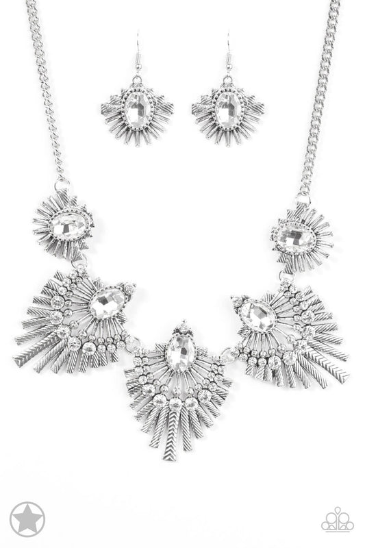 Miss YOU-niverse - Silver Necklace Set - Princess Glam Shop