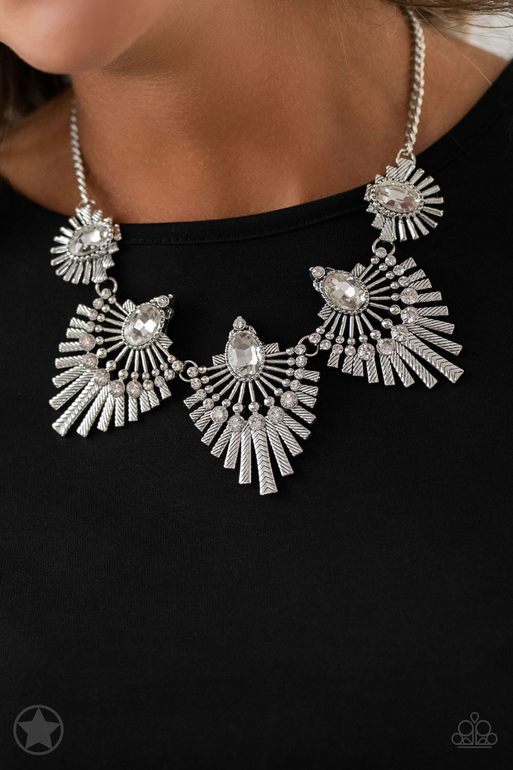 Miss YOU-niverse - Silver Necklace Set - Princess Glam Shop