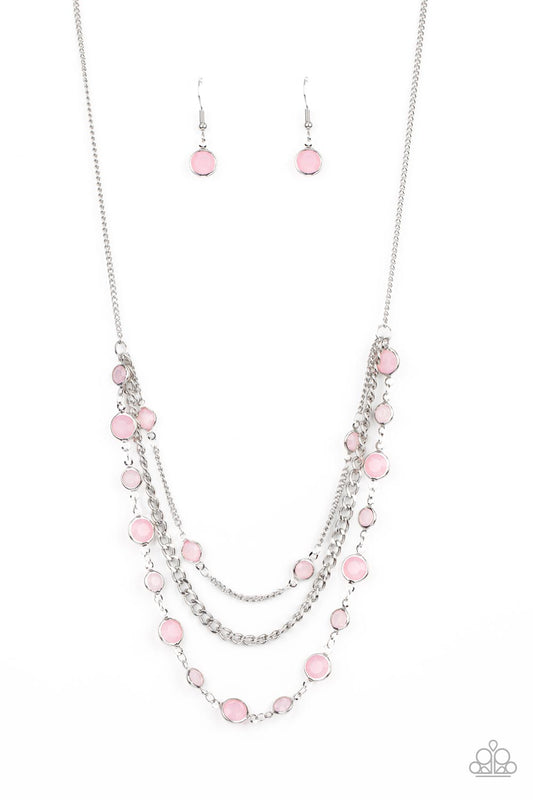 Goddess Getaway Necklace Set & Glossy Goddess Bracelet - Pink Combo - Princess Glam Shop