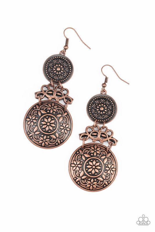 Garden Adventure - Copper Earrings - Princess Glam Shop