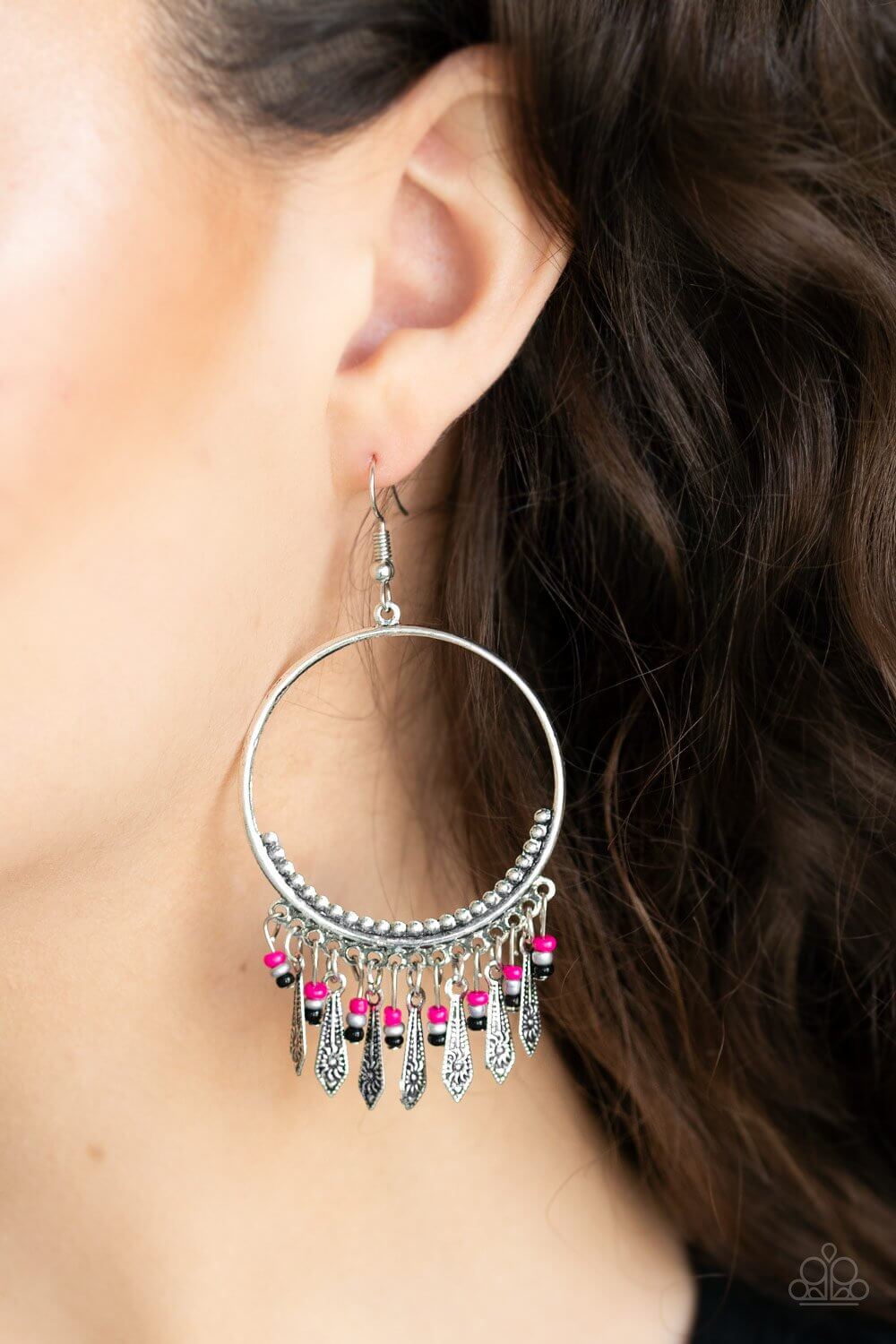 Floral Serenity - Pink Earrings - Princess Glam Shop