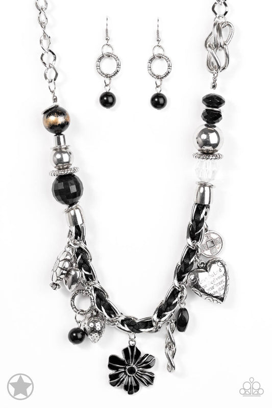 Charmed, I Am Sure - Black Necklace Set - Princess Glam Shop