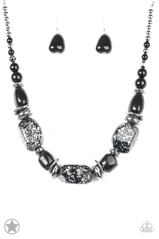 In Good Glazes - Black Necklace Set - Princess Glam Shop