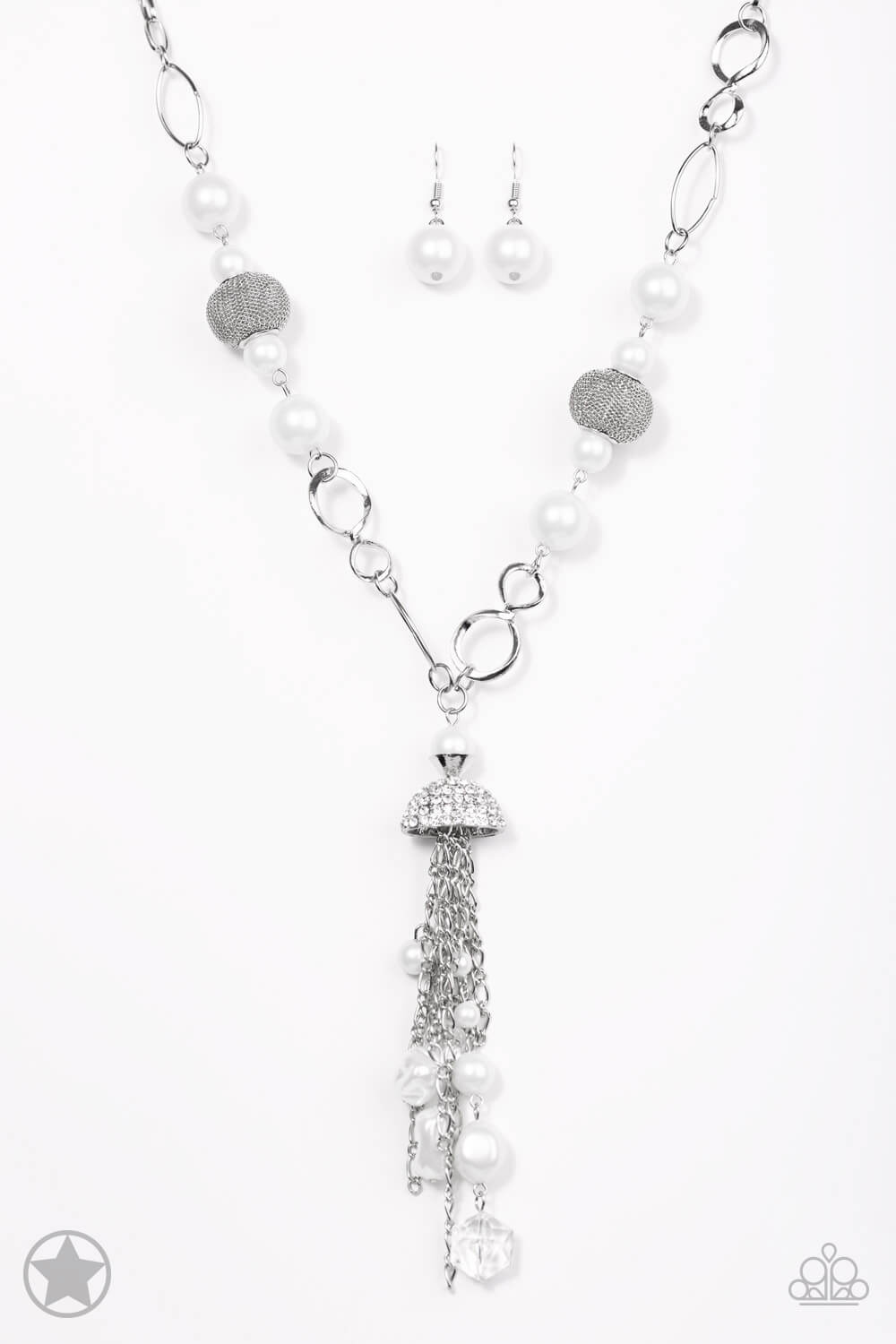 Designated Diva - White Necklace Set - Princess Glam Shop