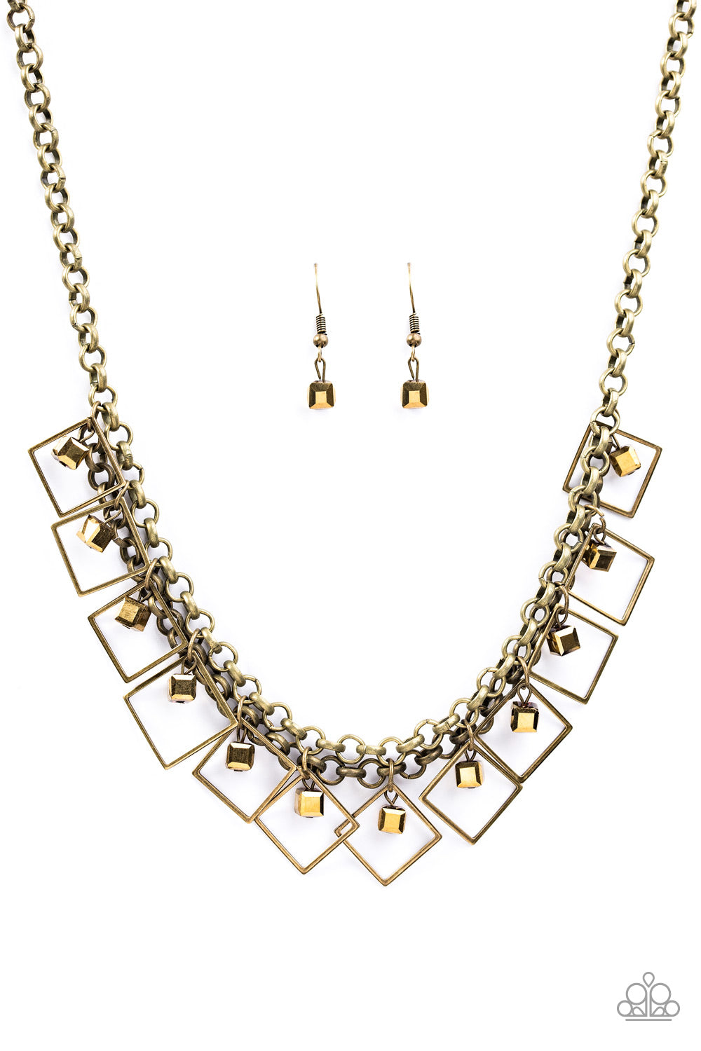 GEO Down In History - Brass Necklace Set - Princess Glam Shop