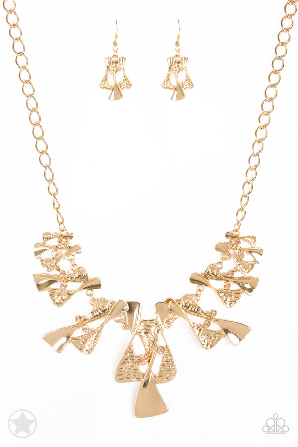 The Sands of Time Gold Necklace Set - Princess Glam Shop