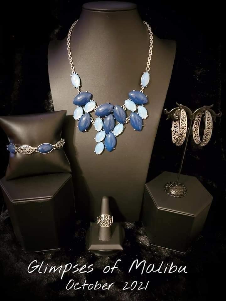 Glimpses of Malibu - Complete Trend Blend Oct 2021 Blue Fashion Fix Exclusive Set - Princess Glam Shop