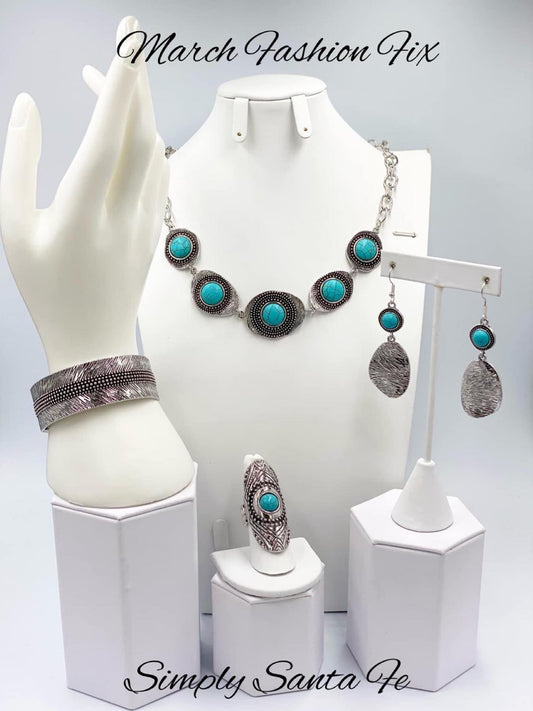 Simply Santa Fe - Blue Stone Complete Trend Blend - Fashion Fix March 2022 Exclusive Set - Princess Glam Shop