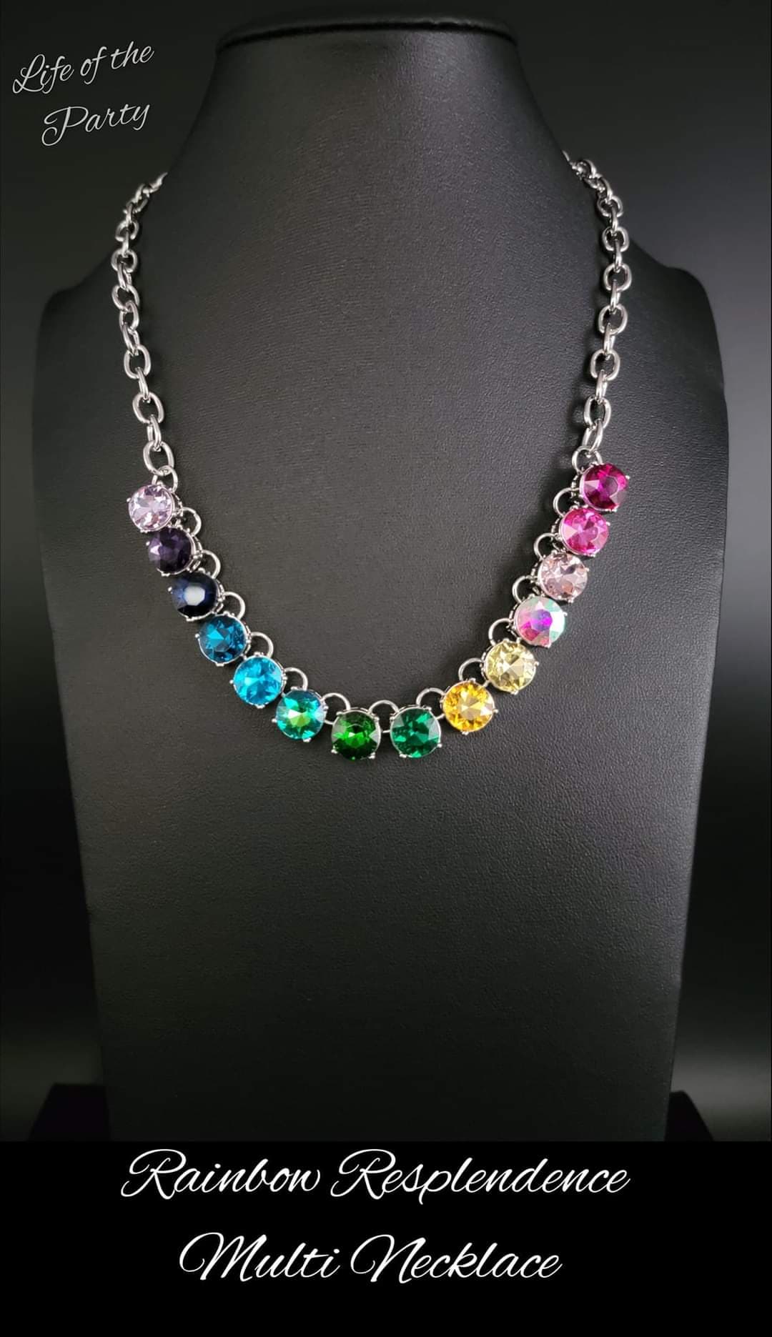 Rainbow Resplendence Multi Necklace Set June 2022 Life of the Party Exclusive🎉Limited Quantity! - Princess Glam Shop