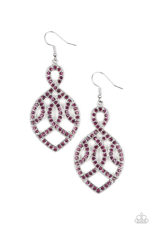 A Grand Statement - Purple Earrings - Princess Glam Shop