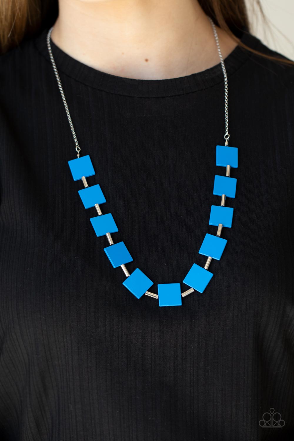 Hello, Material Girl - Blue Necklace Set - Princess Glam Shop