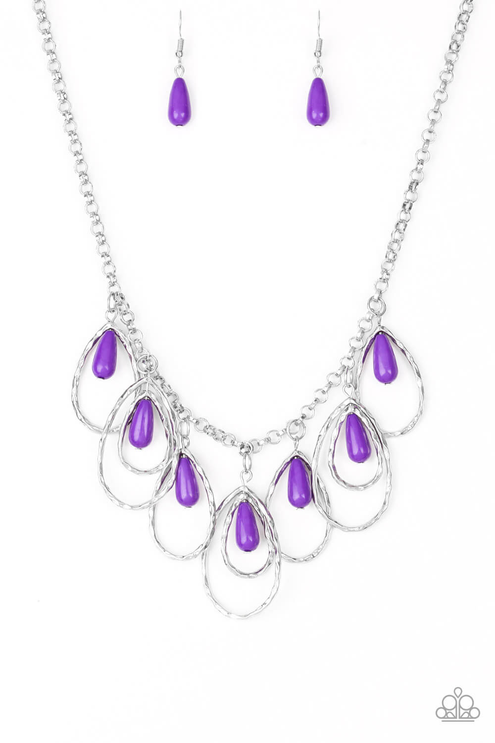 Tango Tempest - Purple Necklace Set - Princess Glam Shop