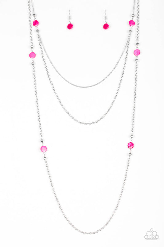 So SHORE Of Yourself - Pink Necklace Set - Princess Glam Shop