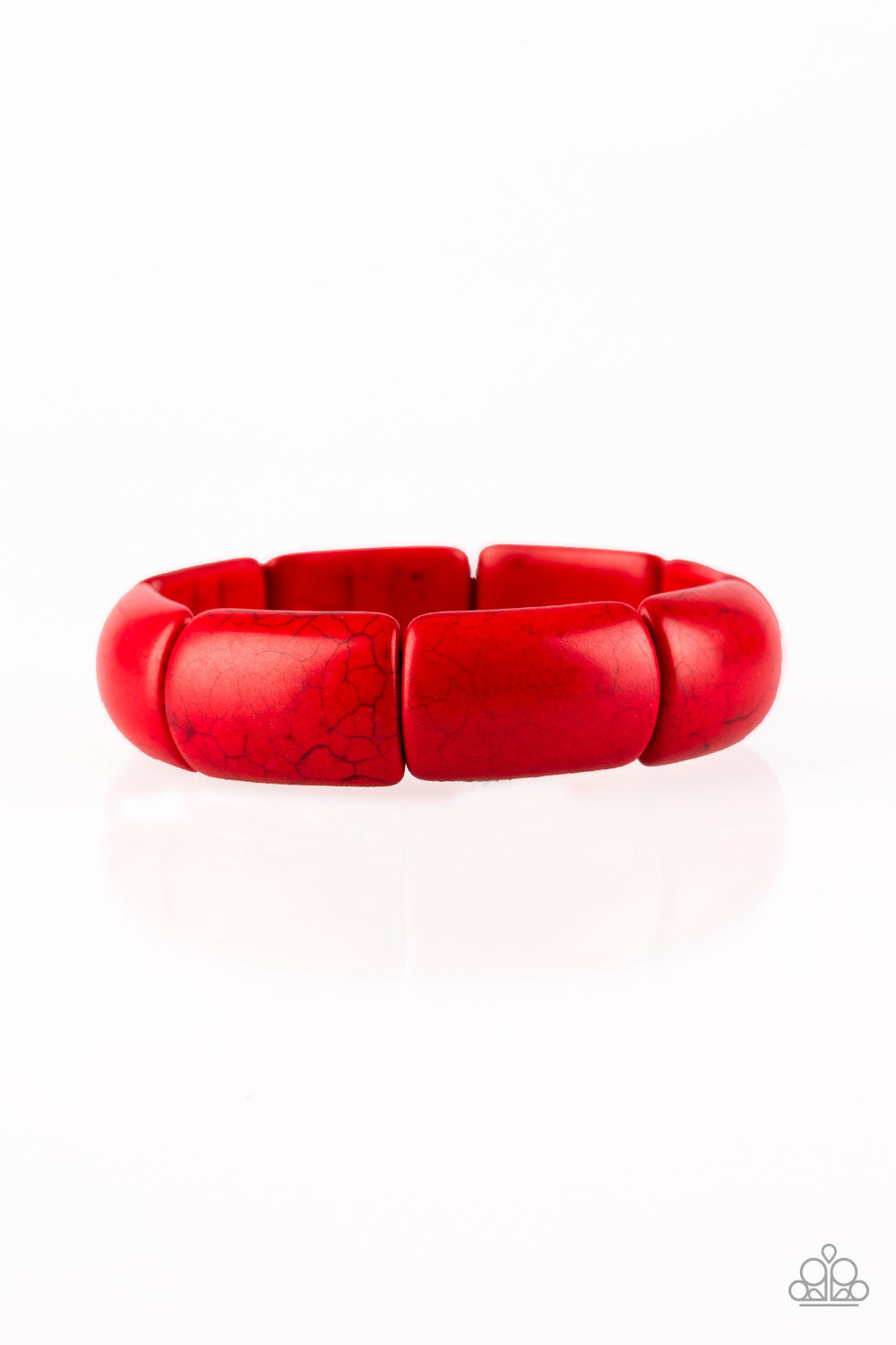 Peace Out - Red Stone Bracelet - Princess Glam Shop