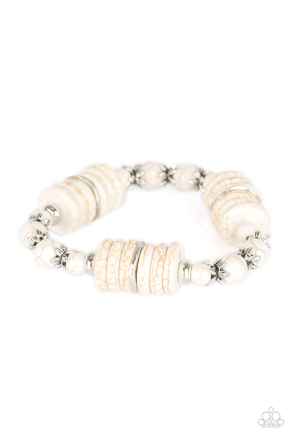 Sagebrush Serenade - White Stone Bracelet - Princess Glam Shop