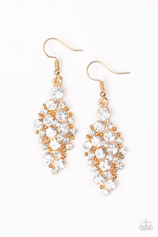 Cosmically Chic - Gold Earrings - Princess Glam Shop