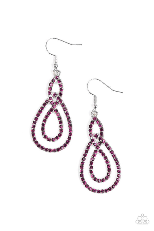 Sassy Sophistication - Purple Earrings - Princess Glam Shop