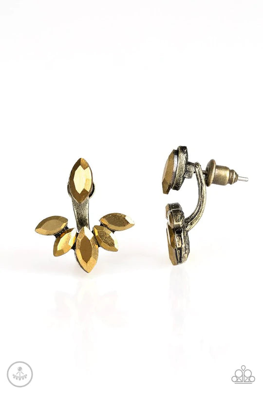 Radical Refinement - Brass Post Earrings - Princess Glam Shop