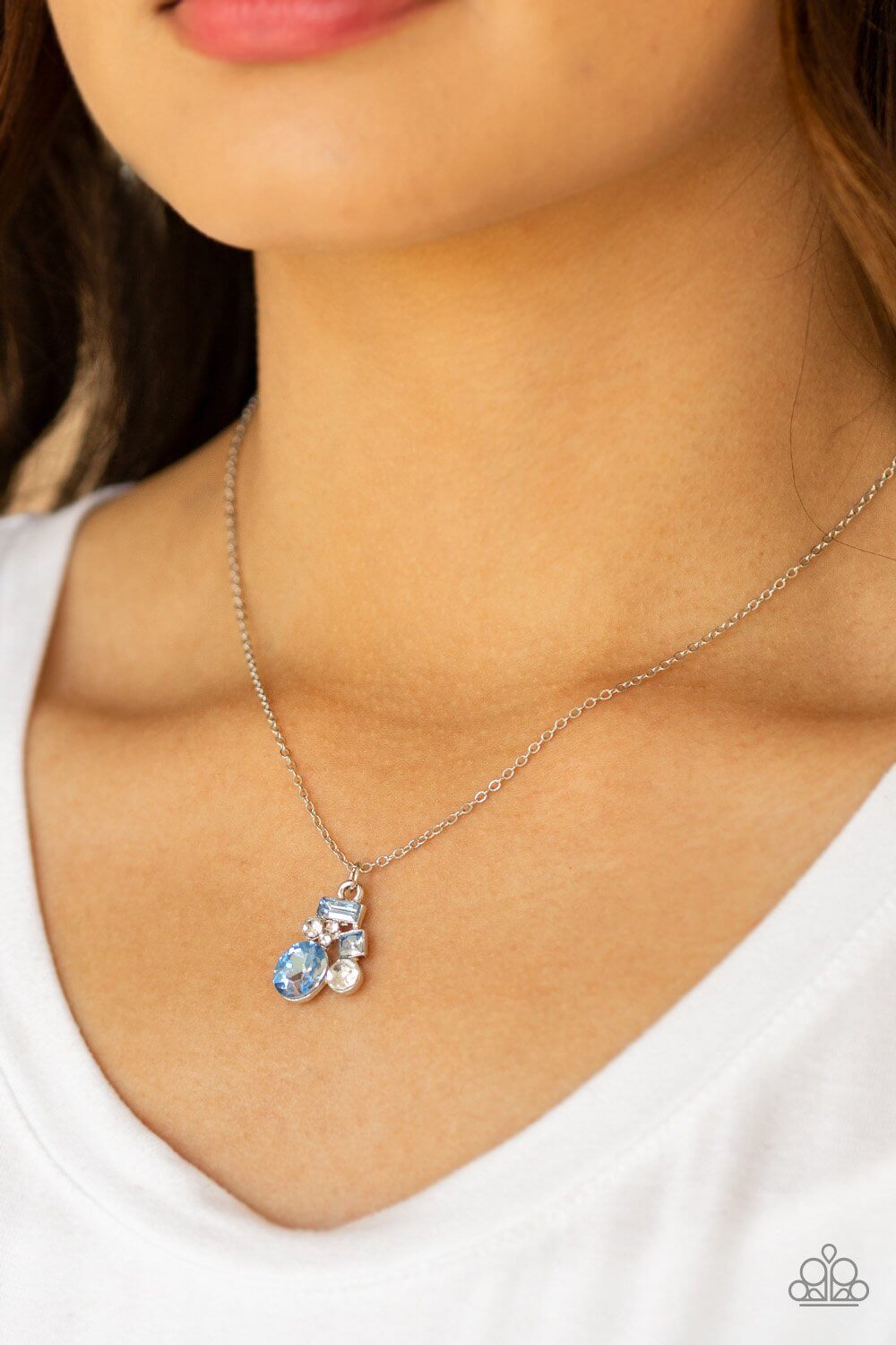 Time To Be Timeless - Blue Necklace Set - Princess Glam Shop