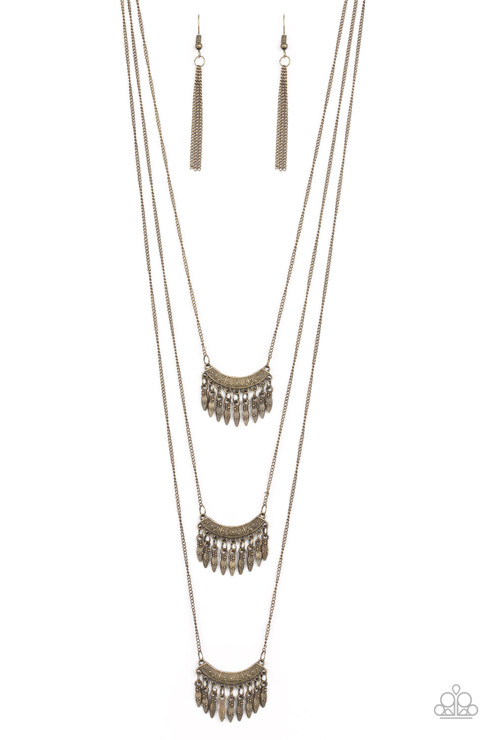 Seasonal Charm - Brass Necklace Set - Princess Glam Shop
