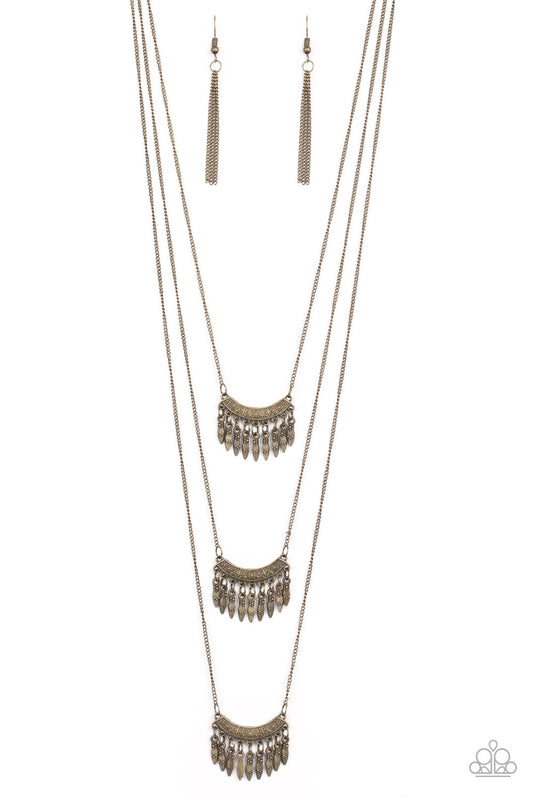 Seasonal Charm - Brass Necklace Set - Princess Glam Shop