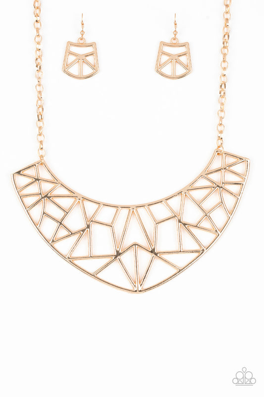 Strike While HAUTE - Gold Necklace Set - Princess Glam Shop