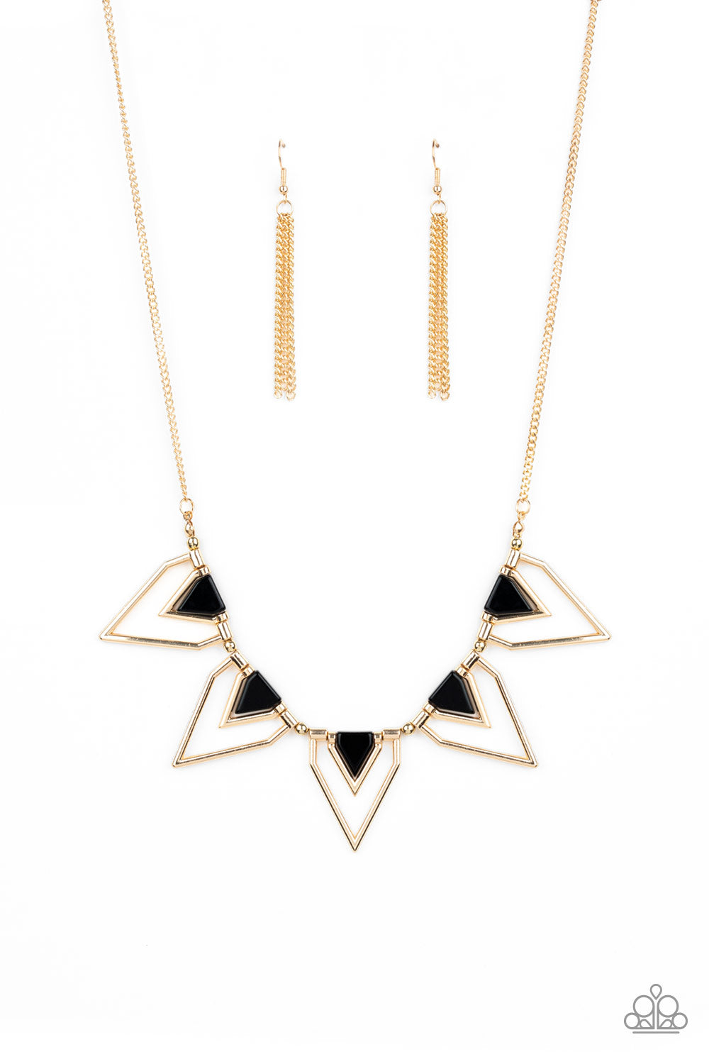 The Pack Leader - Gold & Black Necklace Set - Princess Glam Shop