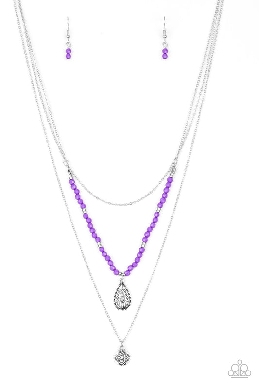 Mild Wild - Purple Necklace Set - Princess Glam Shop