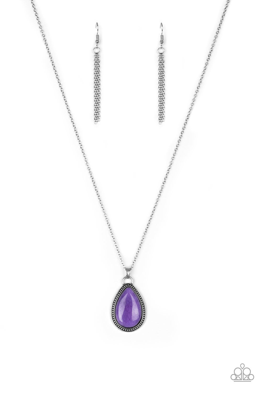 On The Home Frontier - Purple Necklace Set - Princess Glam Shop