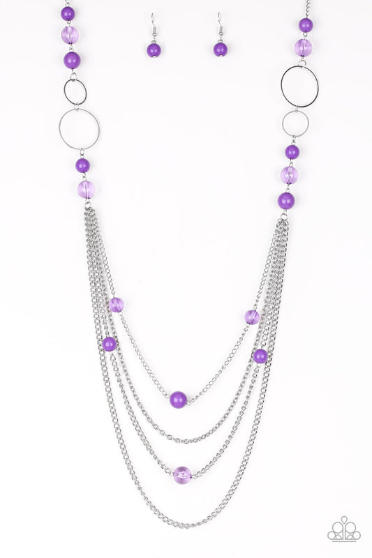 Bubbly Bright - Purple Necklace Set - Princess Glam Shop
