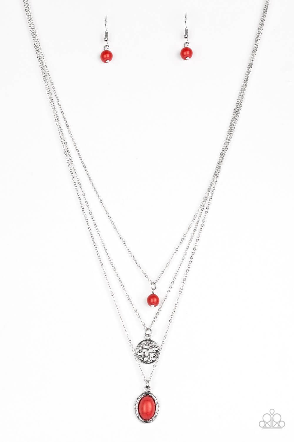 Southern Roots - Red Necklace Set - Princess Glam Shop
