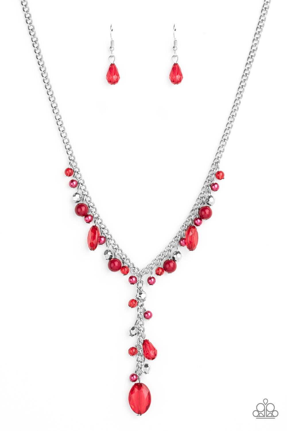 Crystal Couture - Red Necklace Set - Princess Glam Shop