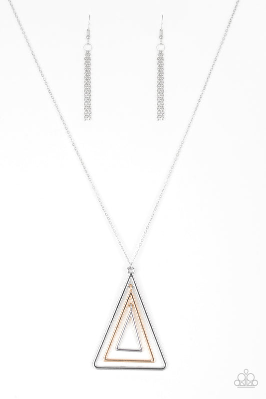 TRI Harder - Silver Necklace Set - Princess Glam Shop