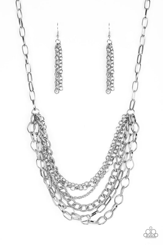 Color Bomb - Silver Necklace Set - Princess Glam Shop