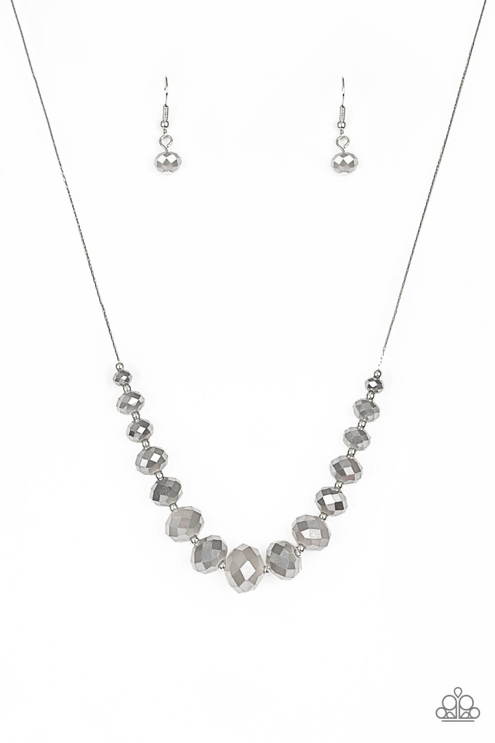 Crystal Carriages - Silver Necklace Set - Princess Glam Shop