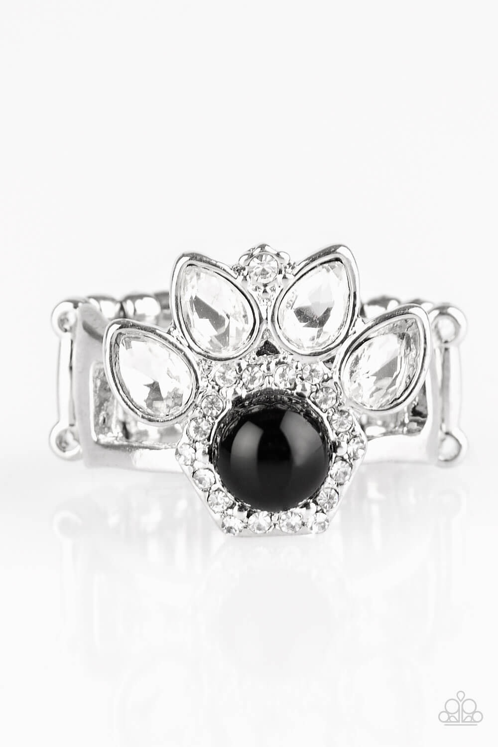 Crown Coronation - Black Ring - Princess Glam Shop