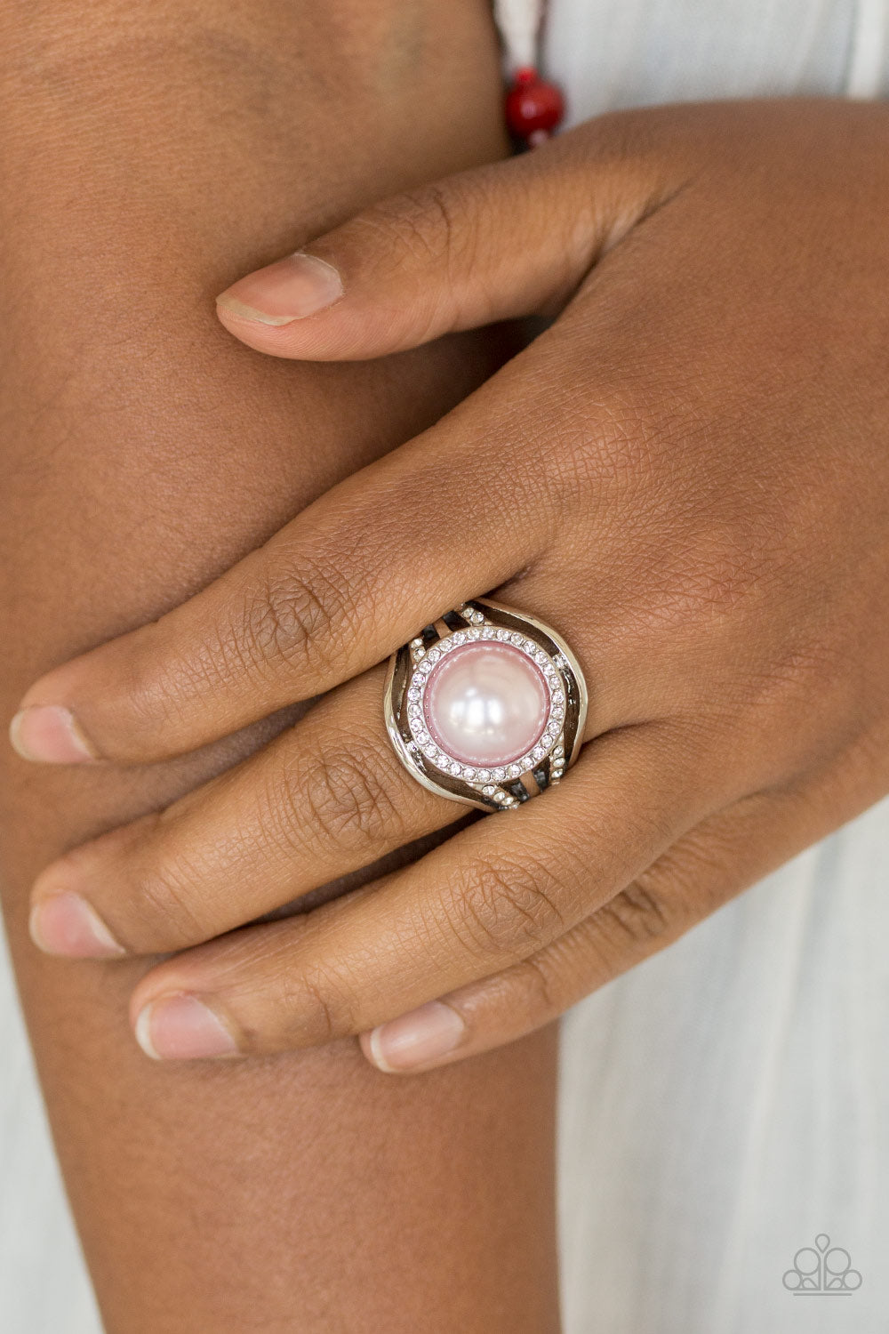 Pampered In Pearls - Pink Ring - Princess Glam Shop