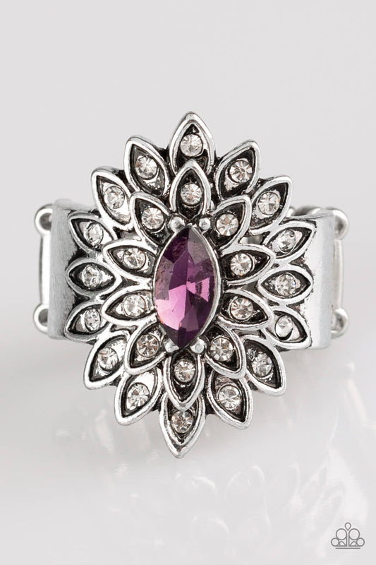Blooming Fireworks - Purple Ring - Princess Glam Shop
