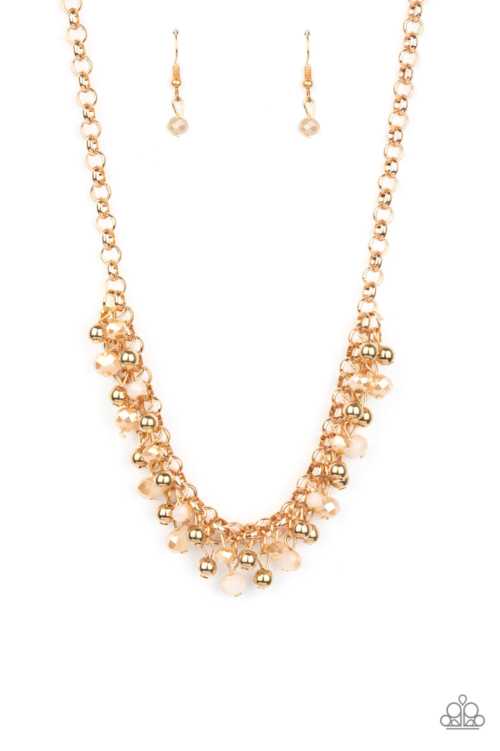 Trust Fund Baby Necklace & Just For The FUND Of It! Bracelet - Gold Combo Set - Princess Glam Shop