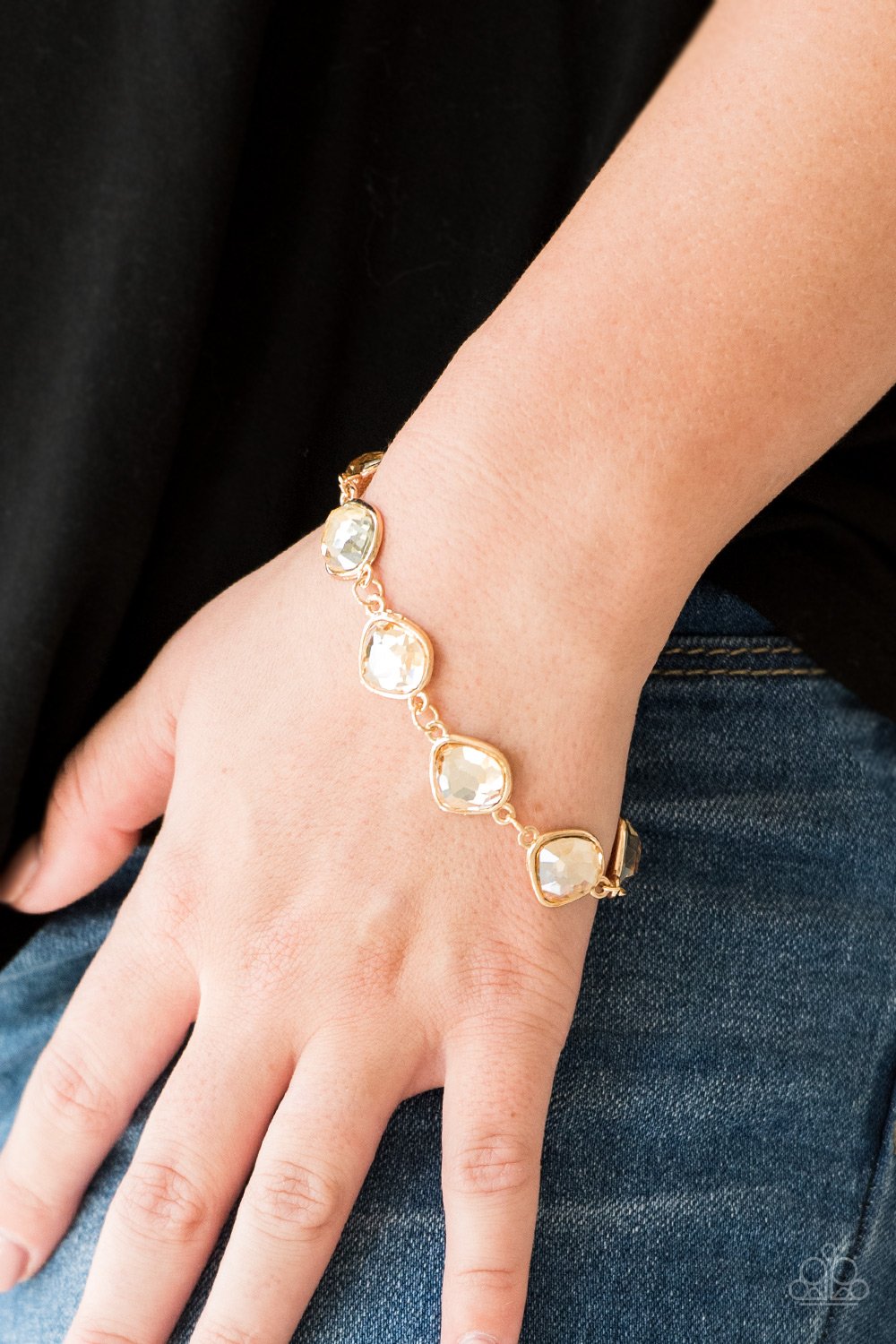The Imperfectionist - Gold Necklace Set & Bracelet Combo Set - Princess Glam Shop