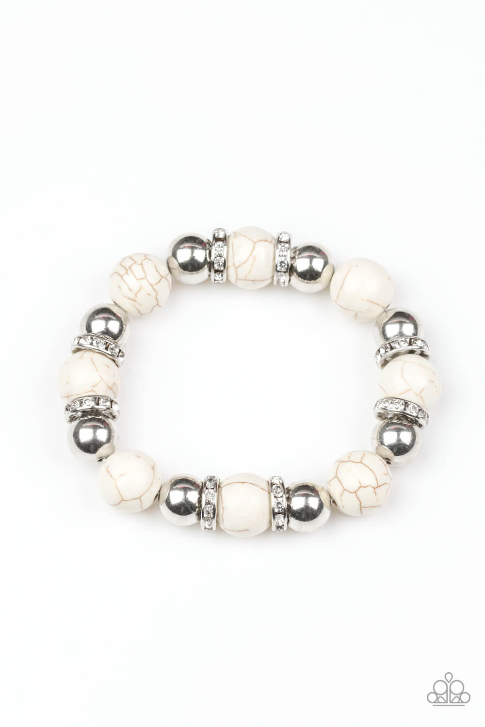 Ruling Class Radiance White Stone Bracelet - Princess Glam Shop