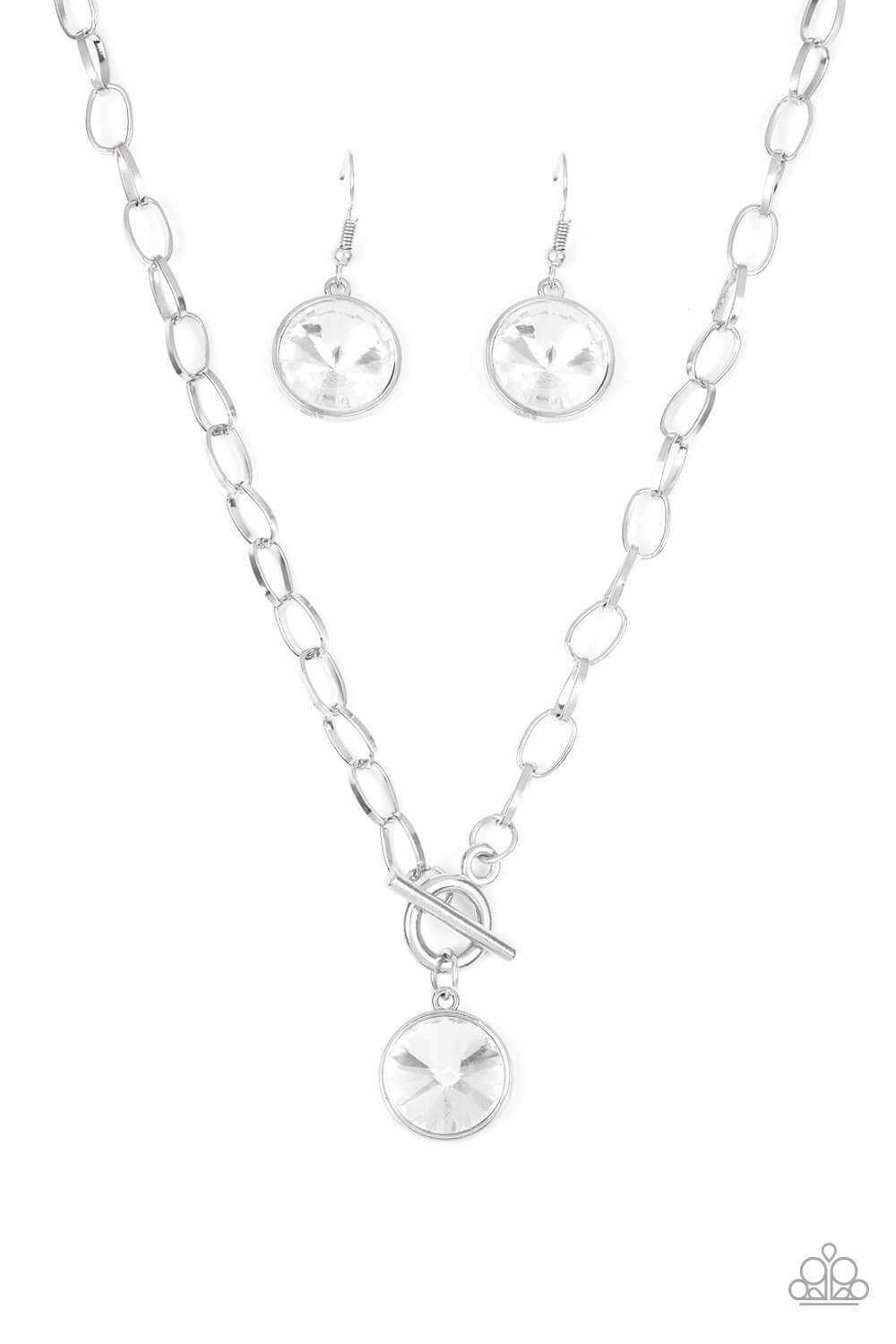 She Sparkles On - Silver Necklace Set & Bracelet Combo - Princess Glam Shop