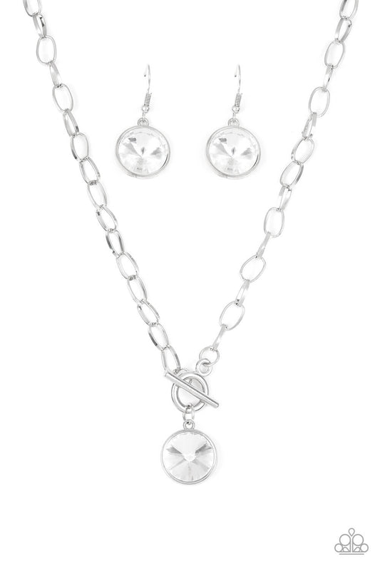 She Sparkles On - Silver Necklace Set & Bracelet Combo - Princess Glam Shop